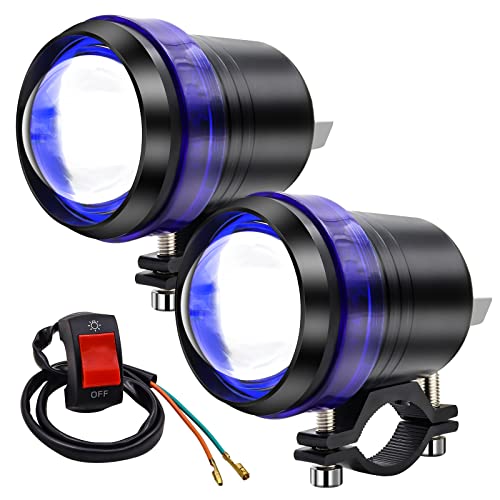 ☆ YnGia バイク イカリング フォグランプ 12V 丸型 単品 752 Amazon | YnGia イカリング フォグランプ 12V 24V スイッチ付属 バイク